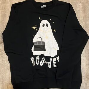 Living Fully Co by Mallory Ervin Boo Jee ghost sweatshirt brand new!